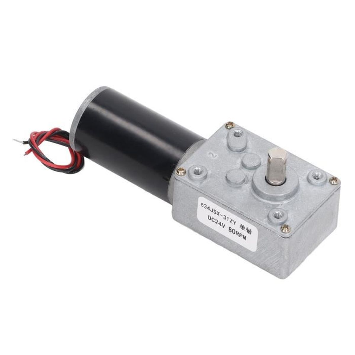 EIF DC24V Réducteur De Vitesse à Vis Sans Fin Réversible à Arbre Unique