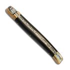 LAGUIOLE ACTIFORGE FRANCE Couteau Laguiole manche en corne noire et mitres en laiton - 12 cm