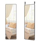 SONGMICS Miroir pleine longueur, 120 x 40 cm, rectangulaire, cadre en alliage d'aluminium, verre trempé, noir d'encre