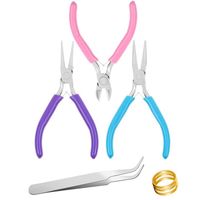 DAMILY® Kit de 3 pinces à bijoux -  Pince Trousse Outils de Fabrication de Bijoux outils de bricolage pour la fabrication