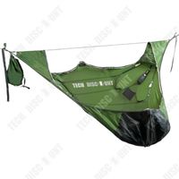 TD® Camping portable multi-personnes hamac anti-déchirure anti-moustique à plat hamac station d'escalade sac de couchage