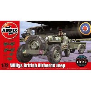 KIT MODÉLISME Maquette - AIRFIX - Willys British Airborne Jeep -
