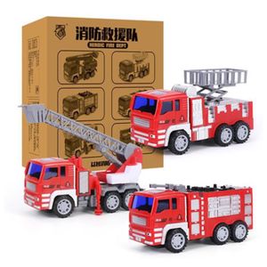 VOITURE - CAMION 3pcs modèle H - Grand véhicule d'ingénierie pelleteuse, modèle de voiture camion de pompiers, jouet de pompie