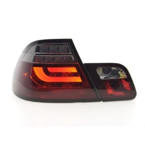 GAUCHE & DROIT DEL pour BMW e46 99-03 Verre Transparent Rouge-Noir 97i Feux Arrières SET GAUCHE & DROIT DEL pour BMW e46 99-03 Verre Transparent Rouge-Noir 97i Feux Arrières SET