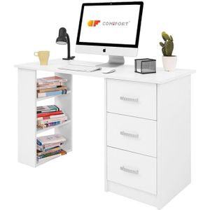 Mobilier Et Eclairage Fournitures De Bureau Comifort Bureau Avec Plateau Coulissant 90 X 50 X 77 Cm Blanc Fournitures De Bureau Mobilier Et Eclairage