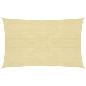 VOILE D'OMBRAGE Voile d'ombrage 160 g-m² Beige 3x6 m PEHD