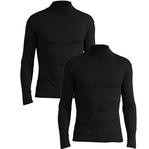 PULL Pull Homme,Lot de 2,M-XXL Col roulé Pull Hommes Ma