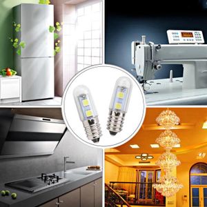 Cxyemt Ampoule LED réfrigérateur E14, 2W remplace l'ampoule halogène 20W,  Blanc froid 6000K, Lampe LED à culot E14 pour frigo, hotte, machine à  coudre, AC 220-240V, Lot de 2 : : Luminaires
