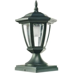 LAMPE DE JARDIN  Lampe Solaire Pilier De Portail Noir, Ip44 Étanche