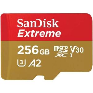 CARTE MÉMOIRE SanDisk Extreme Micro SD 256 Go A2 MicroSDXC 190/1