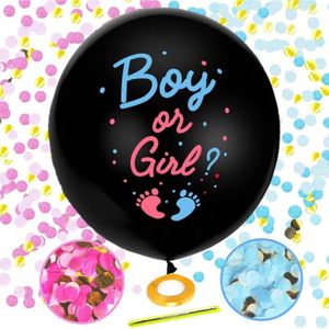 CONFETTIS HCRXVV Gender Reveal Boy or Girl Ballon de douche 