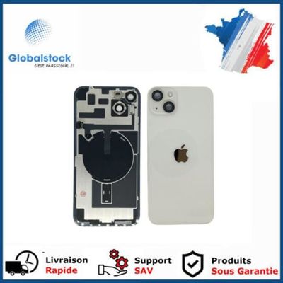 Vitre Arrière De Remplacement Pour IPhone 14 - Noire, Sans Support NFC - GLOBALSTOCK, Neuf