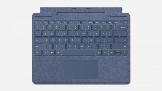 Clavier pour tablette tactile Microsoft - 8XA-00102 - Surface Pro Signature Type Cover - BE Azerty - Saphir