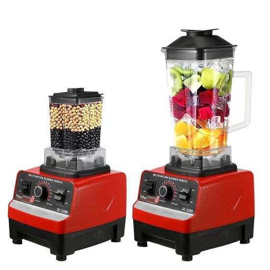 Robot Culinaire Multifonction 1500W 2,5L Avec Blender 2L - Hachoir, Mixeur, Râpe, Broyeur (8 En 1) - 10