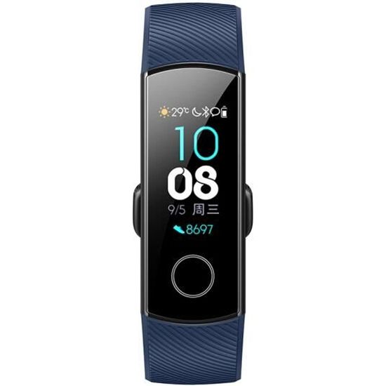 Honor Band 4 HUAWEI-Montre Connectée GPS Homme- Bracelet Imperméable Intelligent-Amoled 0,95"-Personal Health Assistant-Bleu
