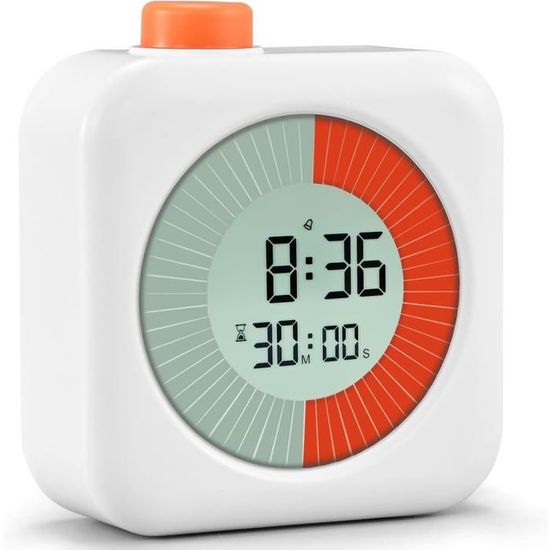 Minuteur Visuel Numérique XREXS - Compte à Rebours 10h - Rechargeable USB-C