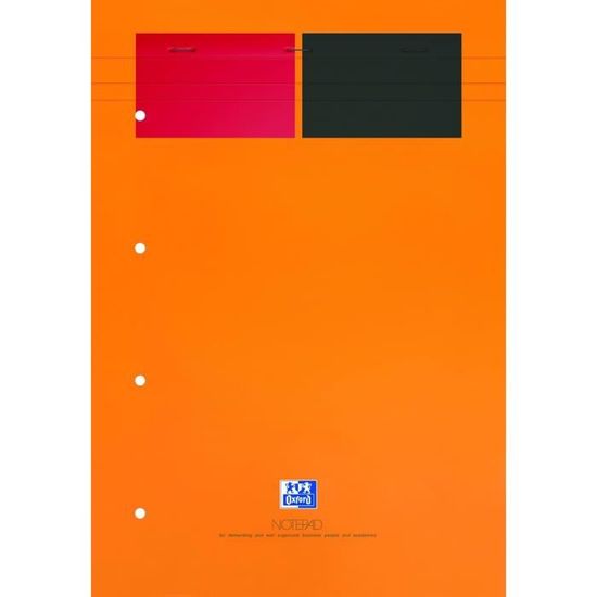 OXFORD Cahier International Notebook B5 Ligné 6mm 160 Pages - Reliure Intégrale, Couverture Carte Orange, Idéal Pour Notes Et Projets