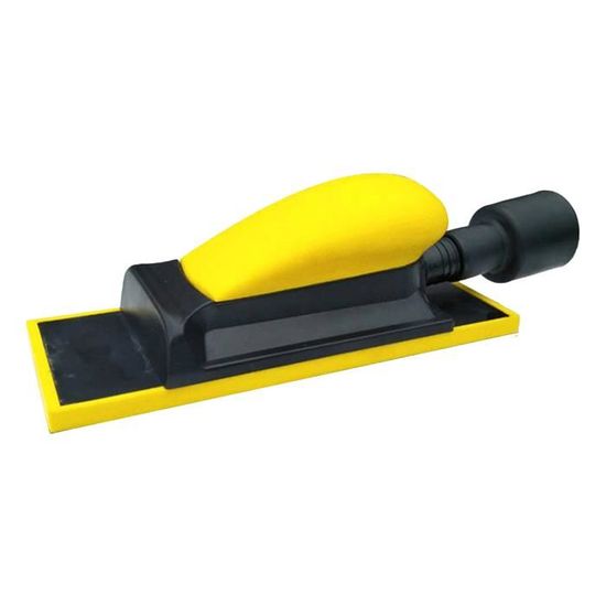 Cale à Poncer Haromac En Bois - 300 X 150 Mm - Avec Serrage Papier Abrasif P16 - Outil De Ponçage Manuel Pour Gros Travaux