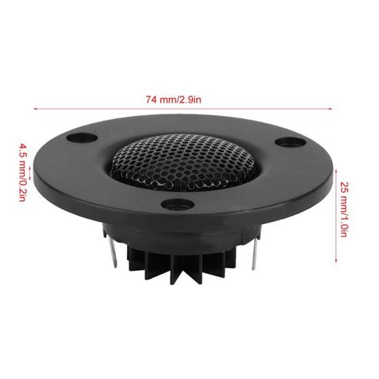 HP HAUT PARLEUR TWEETER A DOME HIFI HI FI 50W MAX 8 Ohms - Auto