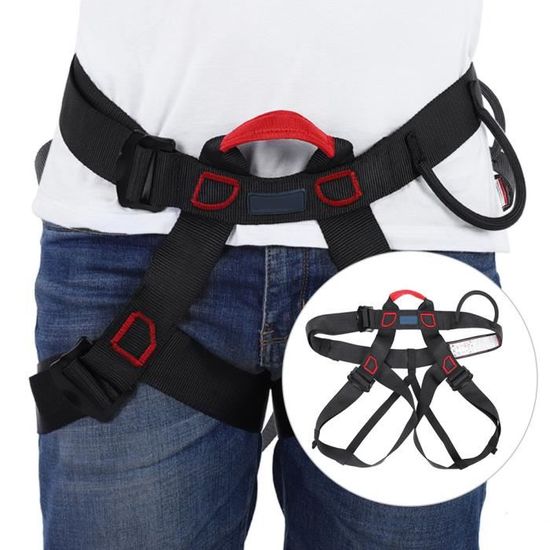 Ceinture De Sécurité D'escalade - Polyester Renforcé, Acier Allié - Pour 50-90 Kg, Résiste 2200 Kg - Réglable