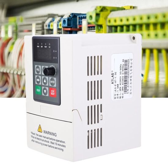 Onduleur VFD 5.5KW - Entrée Monophasée 220V, Sortie Triphasée 380V, Pour Contrôle De Moteur à Fréquence Variable
