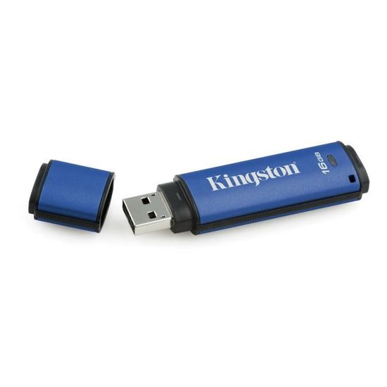 Clé USB - KINGSTON - DataTraveler Vault Privacy 3.0 - 16Go - Chiffrement AES 256 bits