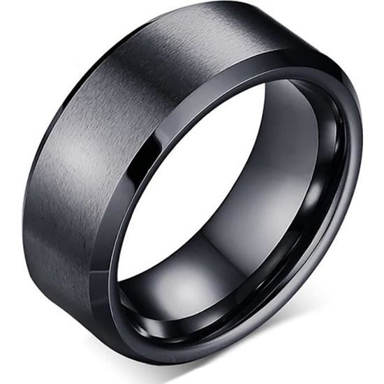 Generic Anneaux Signé Bague en Titane NARUTO- Noir à prix pas cher