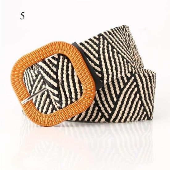 Ceinture élastique tressée femme TIKA - Bleu - Femme - 11.90 Ceinture élastique tressée femme TIKA - Bleu - Femme - 11.90