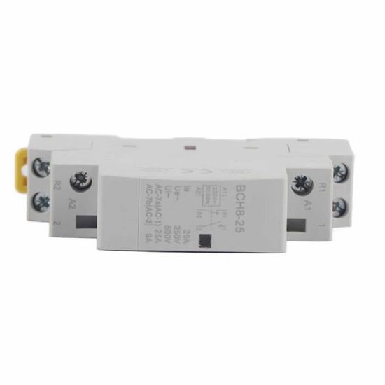 Contacteur Domestique 63A 230V - 2P 1NO 1NC - Montage Rail DIN - Pour Automatismes Maison
