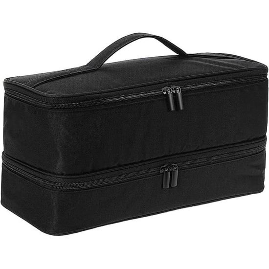 Étui De Protection EVA Pour Casque Audio - Sac De Transport 21 X 18 X 6 Cm, Noir, Léger, Anti-chocs, Avec Poignée - 13
