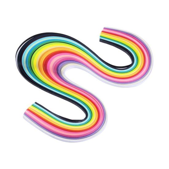 600 Bandes De Papier Quilling Bricolage 3 Mm De Largeur Papier