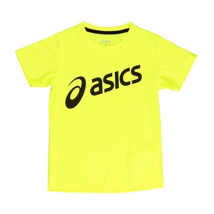 asics t shirt jaune