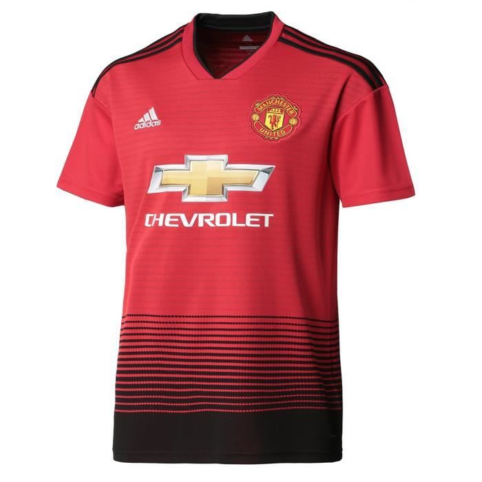 ADIDAS Maillot de football Manchester United FC Dom 18 - Mixte - Rouge