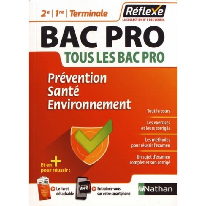 Livre Prevention Santé Environnement 2nd Bac Pro