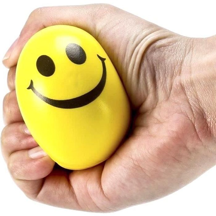 6Pcs Smile Boule de Stress,Balles Jouets Décompression,Balle Anti-Stress,Balles De Jouets De Décompression pour Enfants