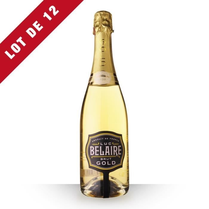Lot de 12 - Luc Belaire Fantôme Brut Gold - 12x75cl - Vin Rosé