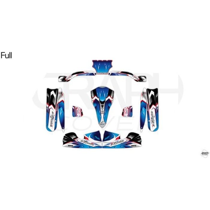 KIT DECO KARTING OTK M4 NURBURGRING BLEU