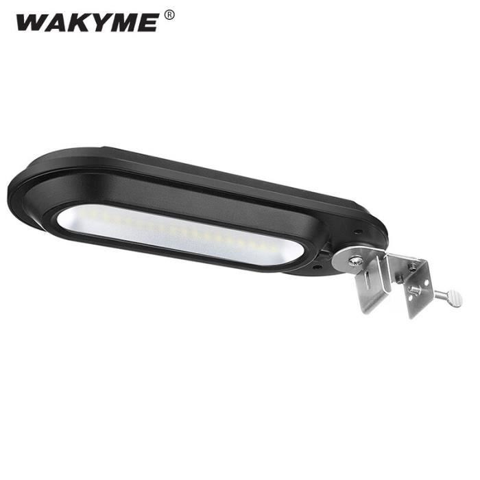 WAKYME LED applique murale solaire extérieure étanche lampe solaire jardin paysage sécurité projecteur réverbère po - Black - HS854