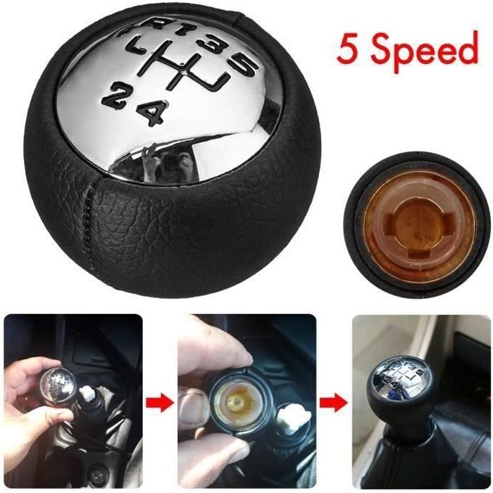 5-Vitesses Pommeau de Vitesse Pour Citroen C3 C4 Picasso Peugeot 307 3008 407 At52167