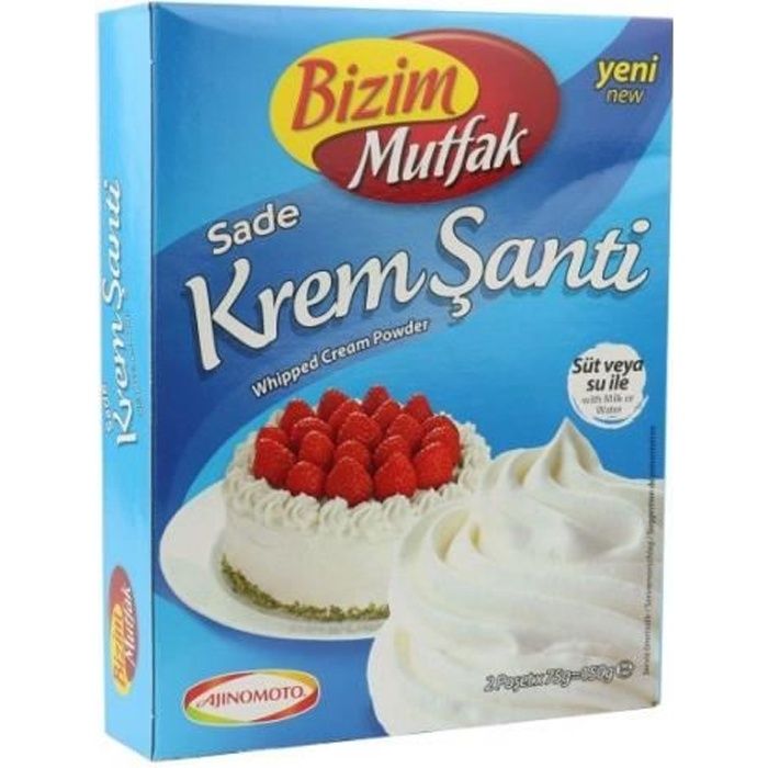 Crème Chantilly en Poudre - Poudre de crème fouettée - 150g