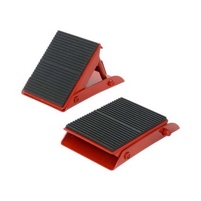 Lot de 2 cales roue Métal - Voiture Caravane Remorque