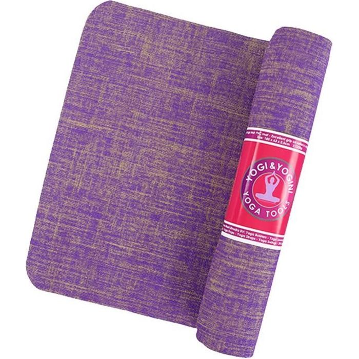 Tapis de Yoga jute violet 1550 g