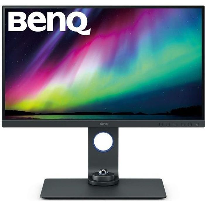 BenQ SW270C Écran pour photographes de 27 pouces 2K IPS 99% Adobe RVB 100% sRVB-Rec.709, 97% DCI-P3-P3 calibration hardware