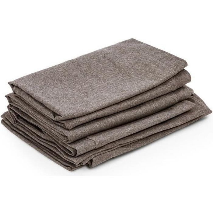 Blumfeldt Theia Housses de revêtement 8 pièces pour salon de jardin Blumfeldt Theia - polyester hydrofuge 220 g-m² - marron