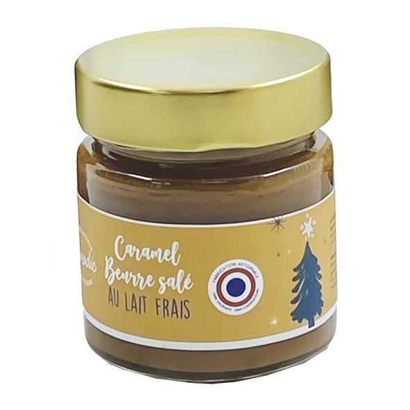 Pot de caramel au beurre salé - chocolat de noel