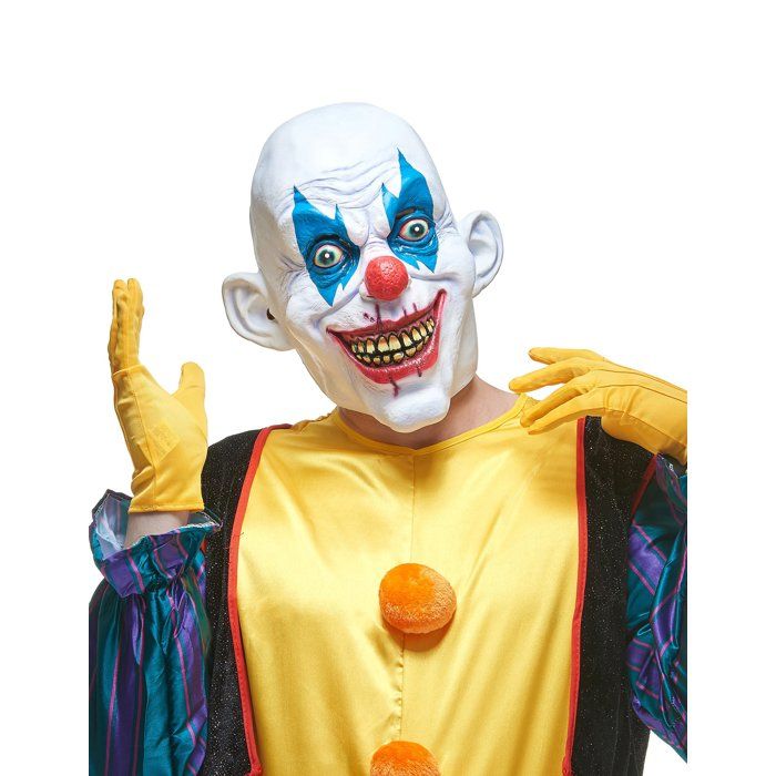 Masque latex clown diabolique adulte