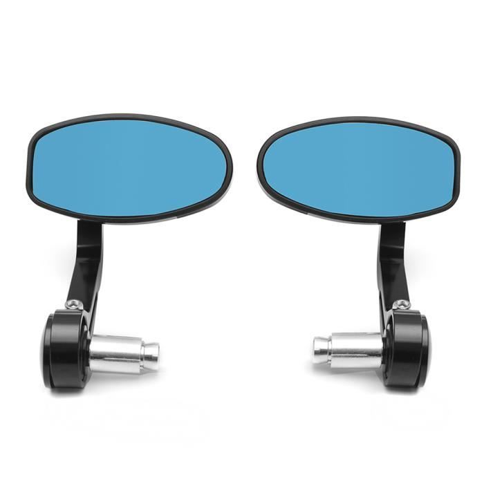 2pcs cnc moto fin noir rétroviseurs latéraux pour vitesse triomphe triple