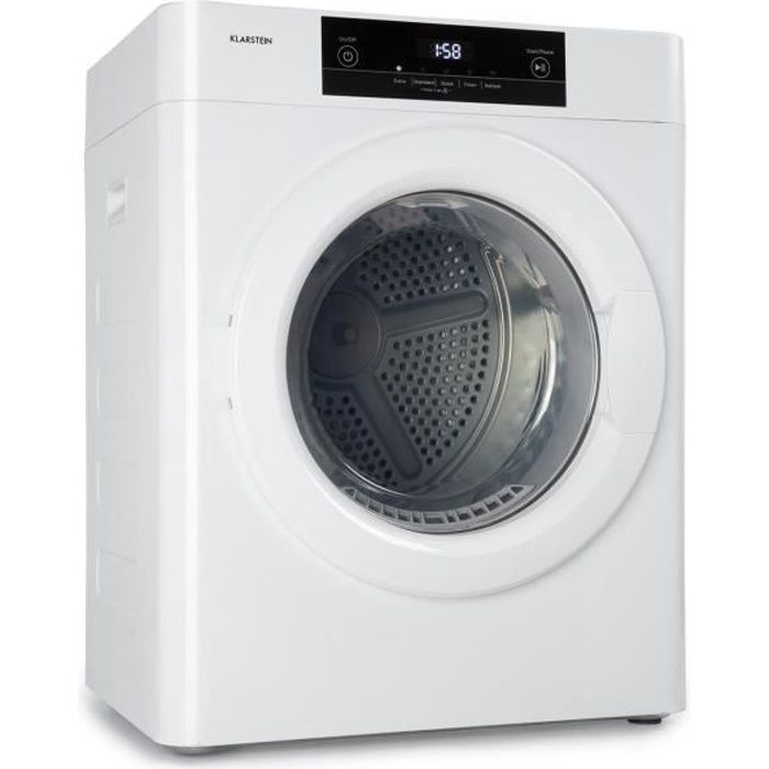 Klarstein Ultradry Sèche linge par extraction 1250 W , pour 3 kg , minuterie , protection IPX4 , classe C - Blanc