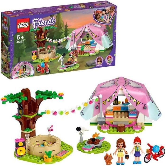 LEGO® Friends 41392 Le Camping Glamour dans la Nature avec Mini Poupées, Jouet pour Filles et Garçons de 6 ans et +