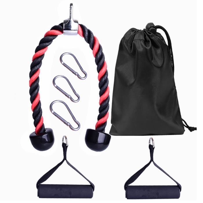 ONEVER Ensemble De Corde Triceps Remise En Forme Exercice Bras Câble Équipement Fitness Pour Biceps Dos Abdomen